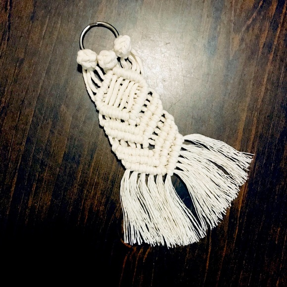 Uniquely Hand Crafted MaCrAmÈ Keychain Purse Charm~BÖhÖ Fashion Accessory L♥️VE! - Picture 5 of 16